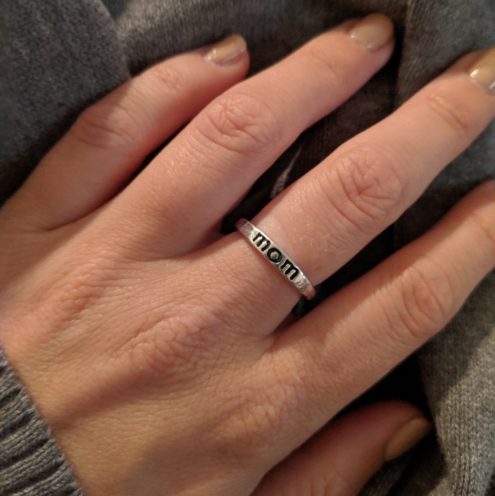 MOM Silver Ring Size 6 - LAST ONE!